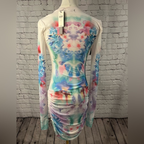 NWT AFRM Mirza Ruched Mesh Mini -Small - Picture 6 of 10